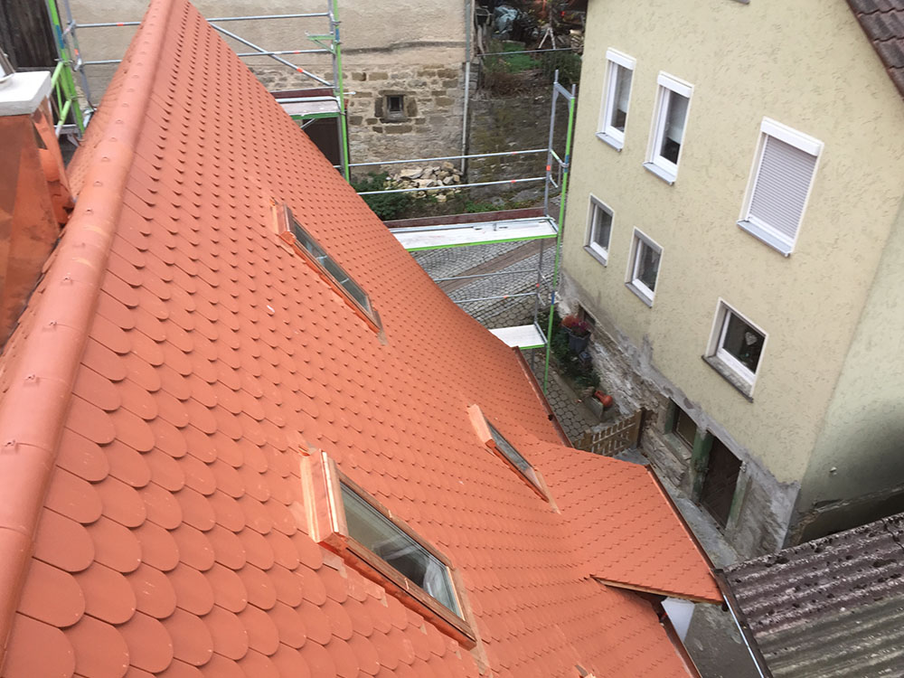 Kupfer-Dachflächenfenster - Aussenansicht